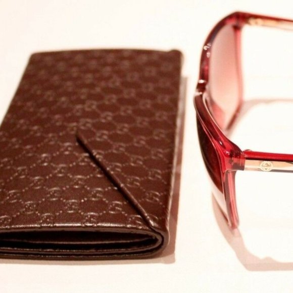 GUCCI Italy BURGUNDY Sunglasses GG 3640/S - Picture 5 of 10